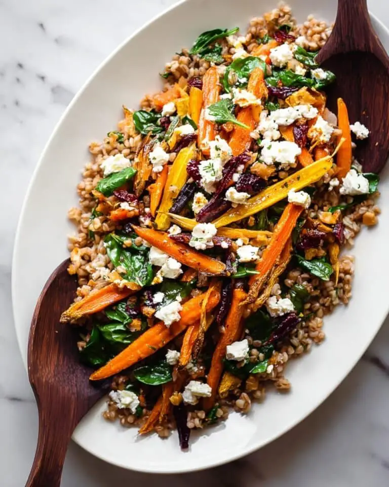 Warm Farro Salad with Roasted Root Vegetables Recipe