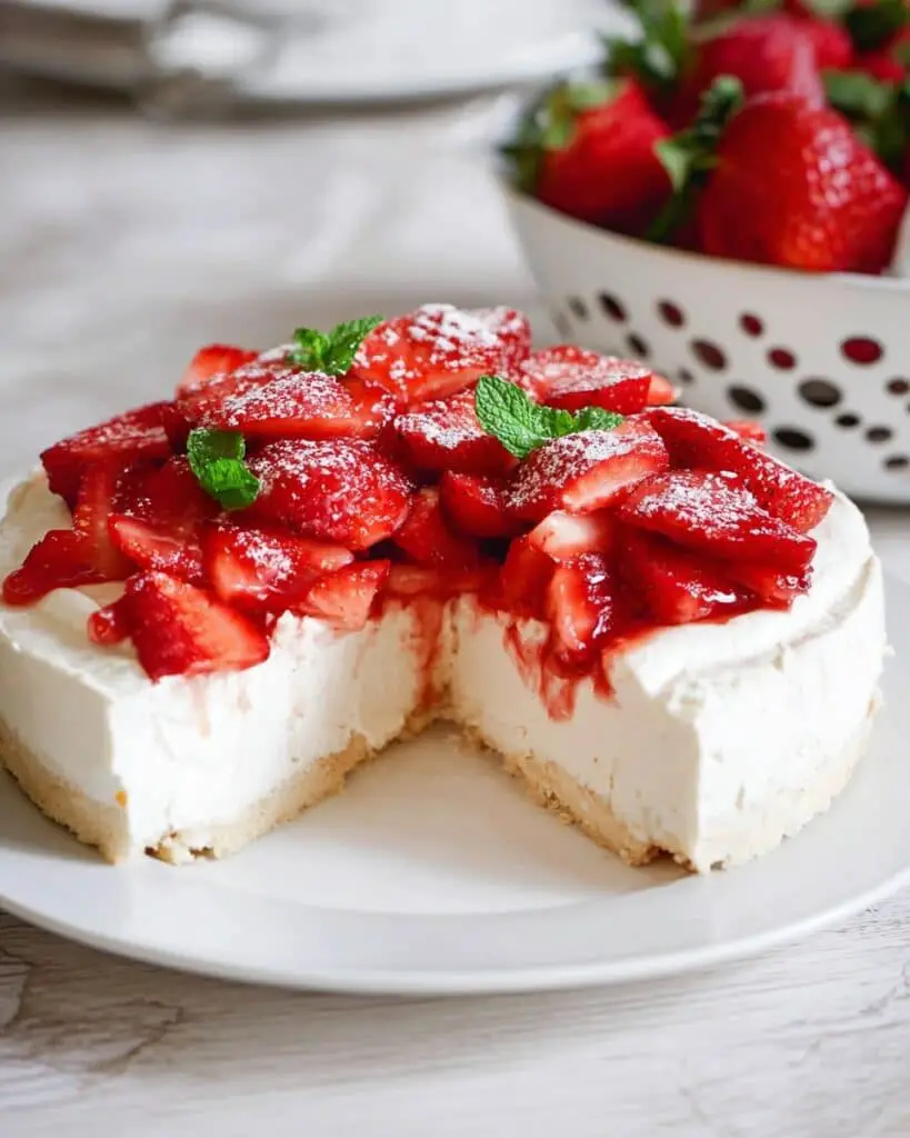 Light & Crispy Strawberry Pavlova Recipe