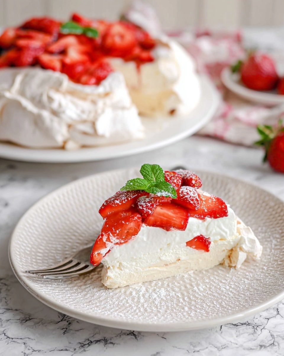 A close-up shot shows a metal mixing bowl on a white marbled surface, filled with thick, smooth, white whipped cream with a glossy finish. A woman's hand holds a metal whisk above the bowl, coated with soft, stiff peaks of the whipped cream, emphasizing its fluffy texture. In the blurred background, there is a white bowl with red sliced tomatoes on the right, and a small blue-lidded container on the left, adding subtle color accents. The image is bright and clean, with a focus on the creamy, airy texture of the whipped cream. photo taken with an iphone --ar 4:5 --v 7