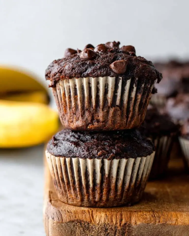 Double Chocolate Banana Muffins Recipe