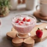 Strawberry Coconut Sago Pudding Recipe