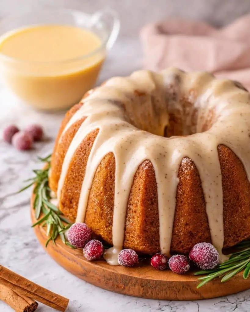 Homemade Eggnog Bundt Cake Recipe