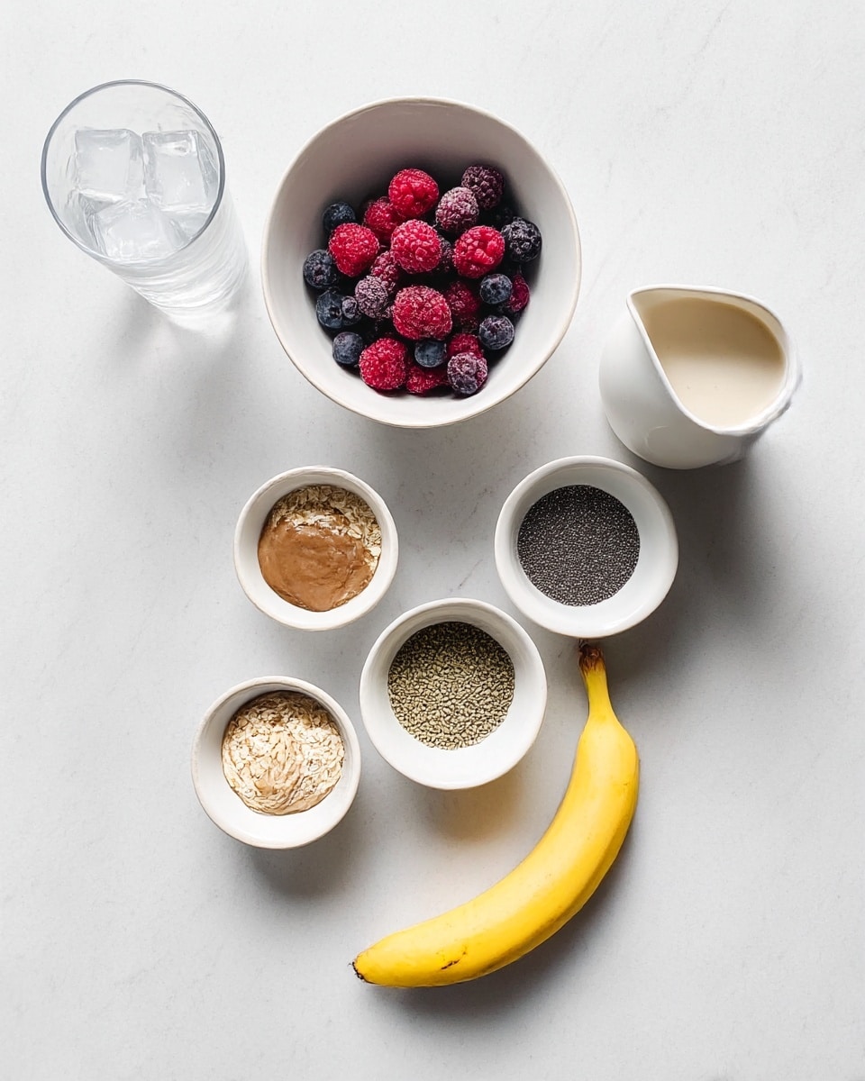 A clear ribbed glass is shown being filled with a thick purple smoothie from a clear blender pitcher. The smoothie has a textured surface with small bubbles and looks creamy. The glass sits on a white marbled surface. The image focuses on the pouring action, capturing the fluid movement of the vibrant purple liquid into the glass, with the pitcher tilted above. Photo taken with an iphone --ar 4:5 --v 7