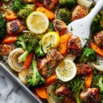 Sheet-Pan Lemon-Garlic Chicken with Roasted Vegetables Recipe