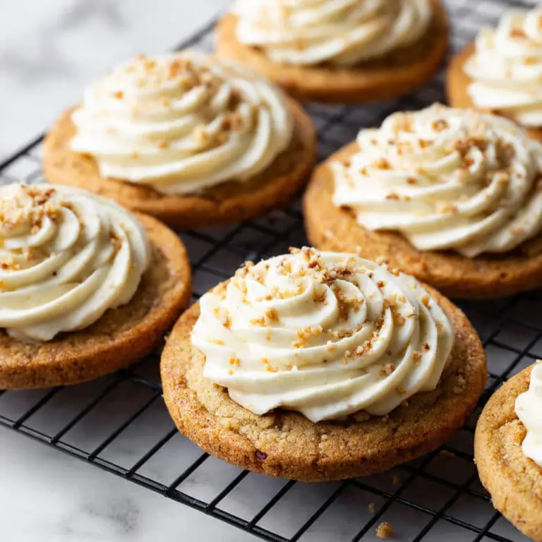 Carrot Cake Cookies with Browned Butter Cream Cheese Frosting Recipe