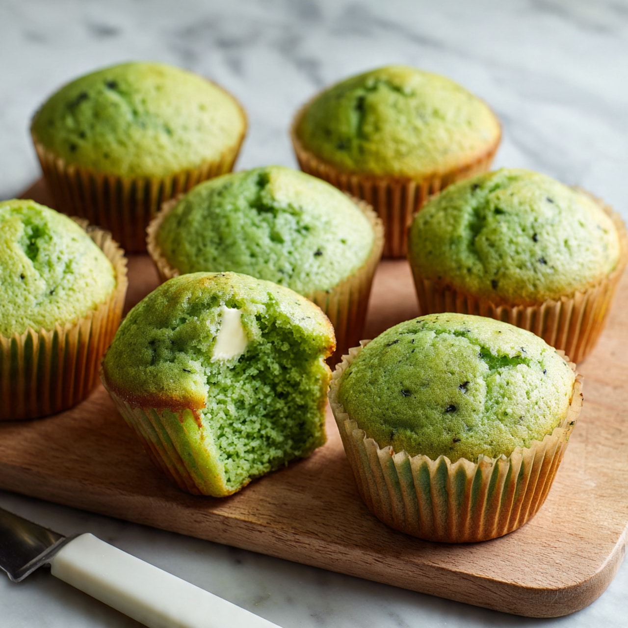 The image shows a round, clear glass bowl with a shallow layer of light green liquid inside. The liquid has a smooth surface with many small bubbles spread evenly across it. The bowl is placed on a white marbled surface that has faint grey lines and soft veins running through it. The overall look is clean and simple, focusing on the fresh, green liquid in the clear bowl. photo taken with an iphone --ar 4:5 --v 7