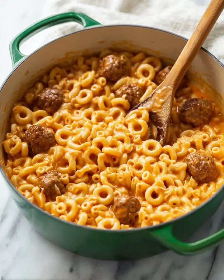 Homemade Spaghettios with Meatballs (One Pot!) Recipe