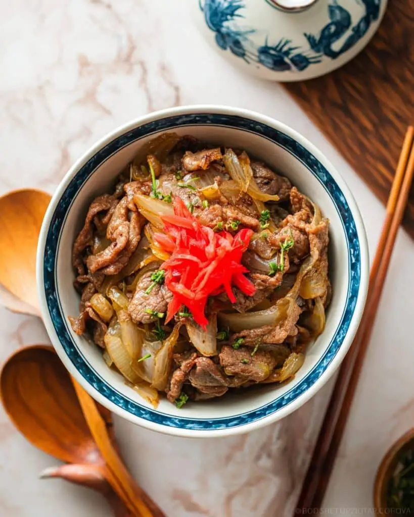 Gyudon (Japanese Beef Rice Bowl) Recipe