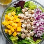 Grilled Chicken Avocado and Mango Salad Recipe
