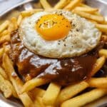 Bitoque à Portuguesa with Fried Egg, Crispy Potatoes, and Fluffy Rice Recipe