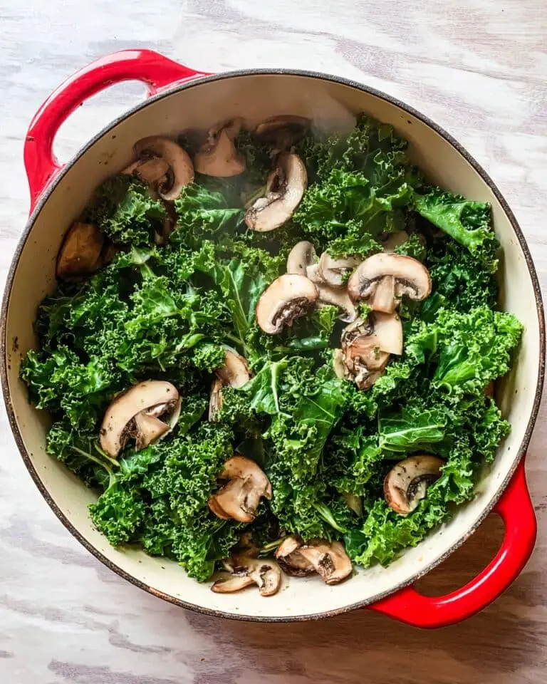 Sautéed Kale and Mushrooms Recipe