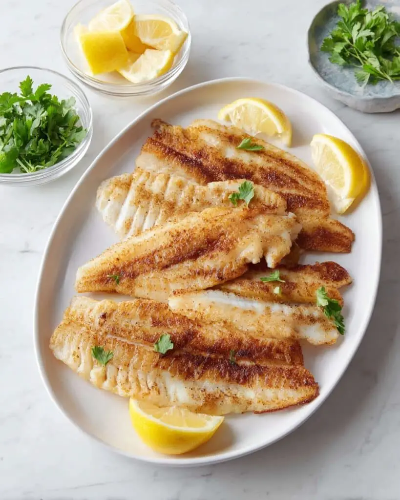 Pan Fried Sole with Lemon and Herbs Recipe