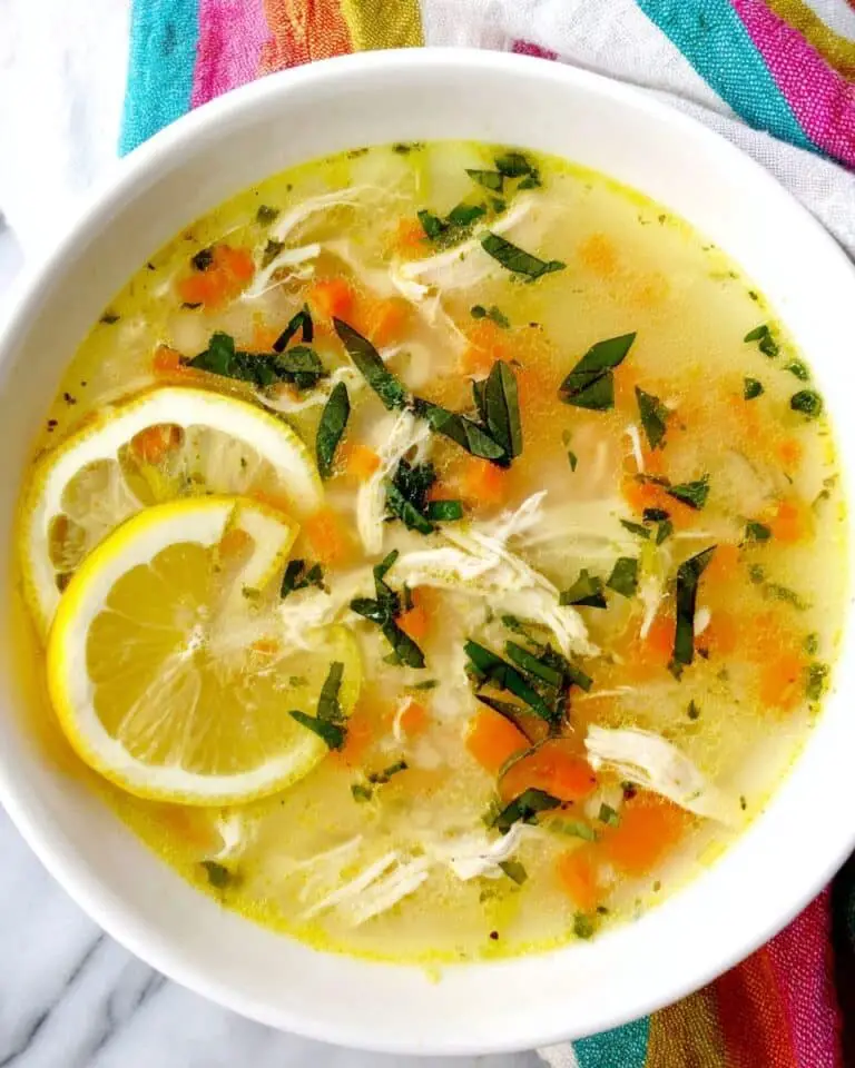 Greek Lemon Chicken Soup (Low-Carb Avgolemono) Recipe