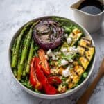 Grilled Vegetable Salad with Feta and Basil Recipe