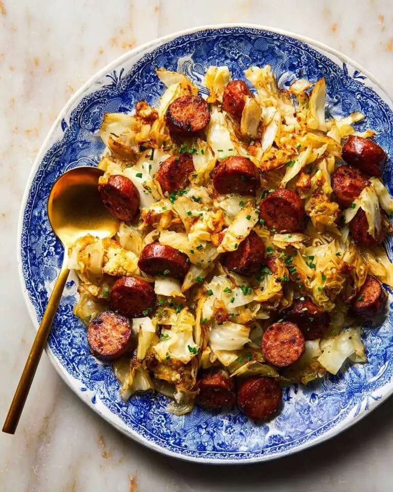 Southern Fried Cabbage and Sausage Recipe