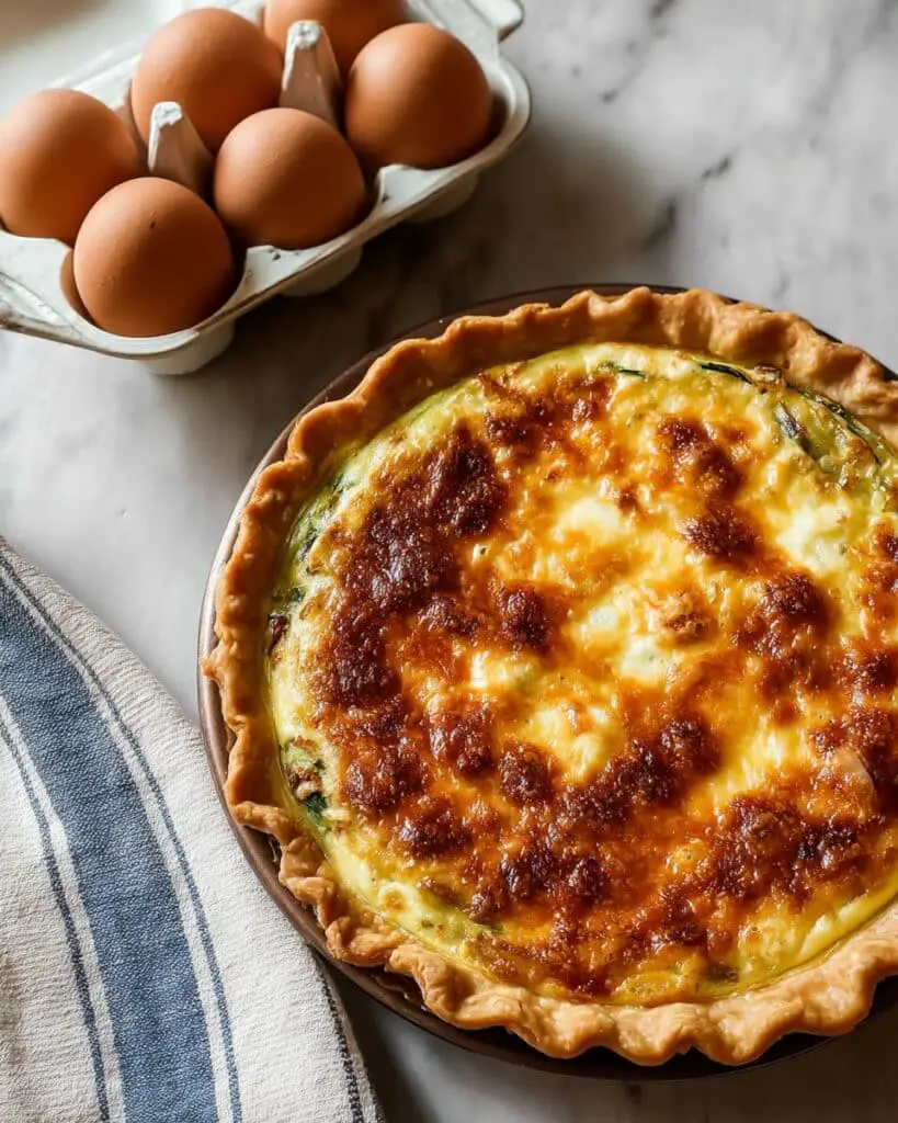 Sausage Spinach Quiche Recipe
