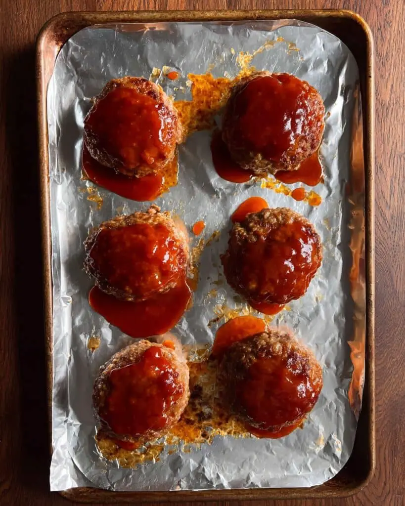 Mini Turkey Meatloaves with BBQ Sauce Recipe