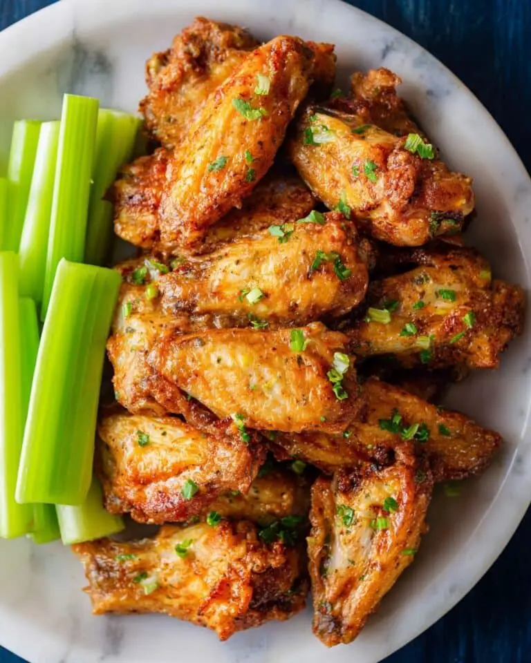 Crispy Air Fryer Chicken Wings with Garlic Salt and Lemon Pepper Recipe