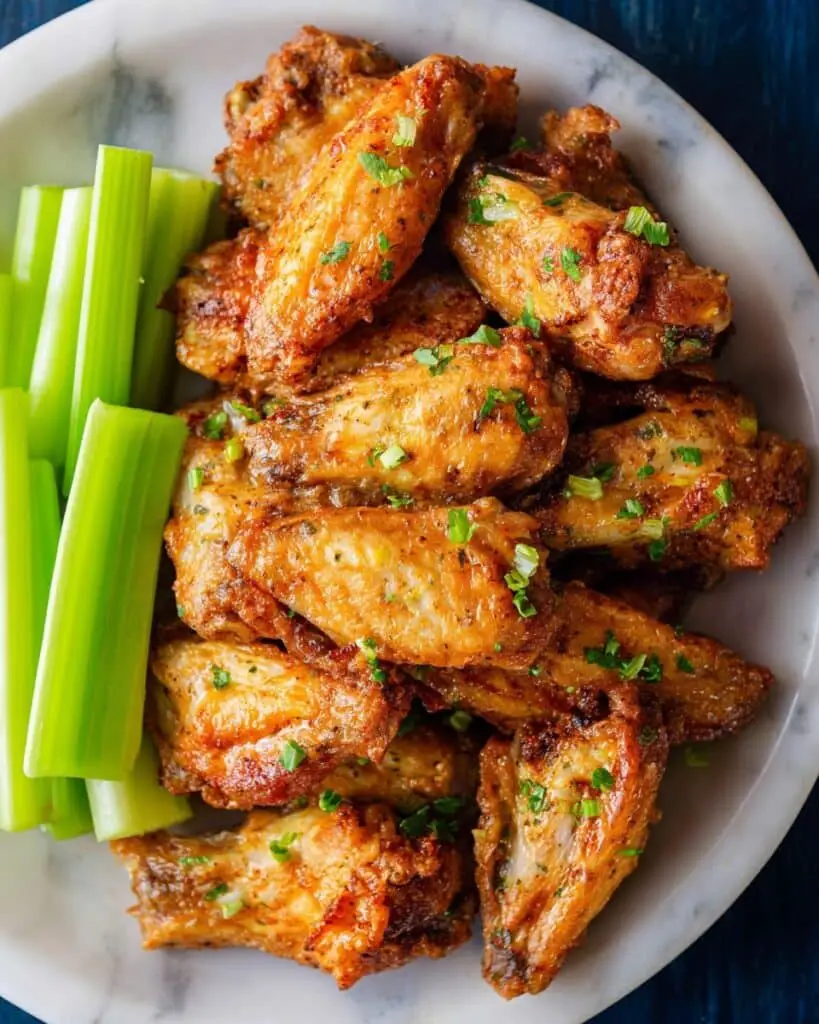 Crispy Air Fryer Chicken Wings with Garlic Salt and Lemon Pepper Recipe