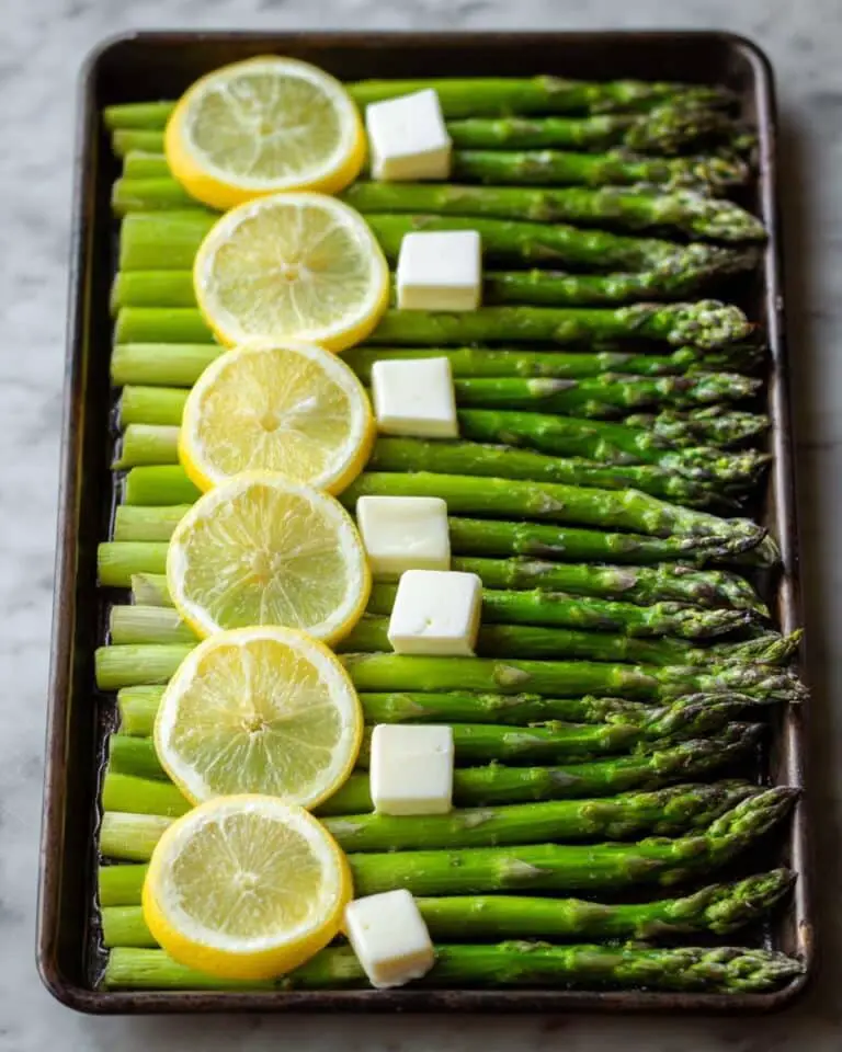 Lemon Butter Roasted Asparagus with Parmesan Recipe