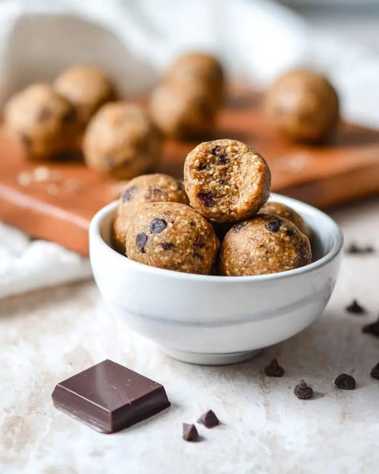 No Bake Edible Cookie Dough Bites (Healthy!) Recipe