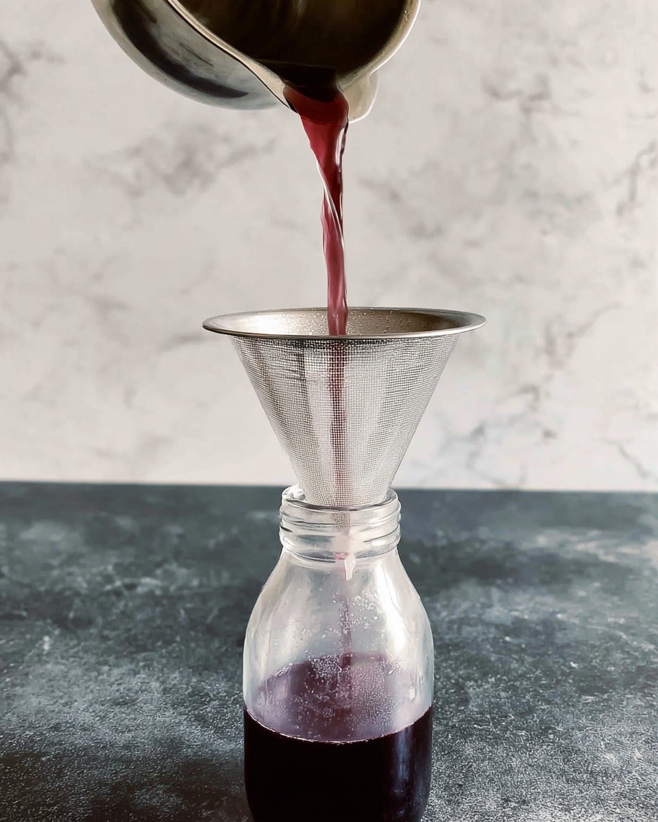 A clear round glass holds a light pink drink with two ice cubes floating on top; each ice cube contains small pink flowers inside. Behind the glass, there is a tall clear bottle partly filled with the same pink liquid. To the right, a white bowl filled with ice cubes, some with pink flowers inside, has silver tongs resting in it. The setting includes scattered pink flowers and green leaves placed on a wooden round board, all set against a white marbled surface and a blurred brick wall background. Photo taken with an iphone --ar 4:5 --v 7