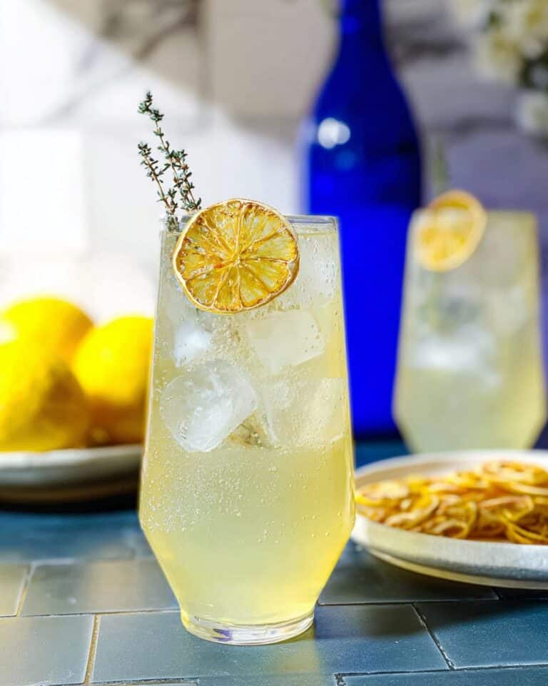 Grilled Lemon & Thyme Spritz (Non-Alcoholic) Recipe
