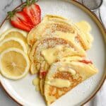 Lemon Cream Crepes with Lemon Curd and Fresh Fruit Recipe