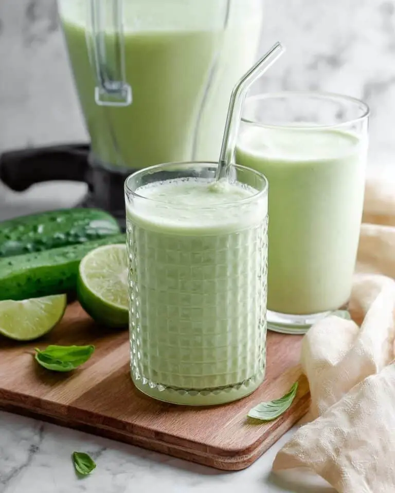 Creamy Cucumber Basil Smoothie Recipe