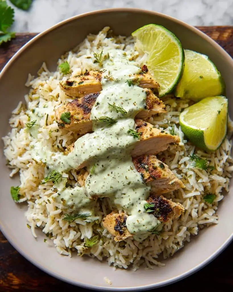 Cilantro Lime Chicken with Creamy Sauce Recipe