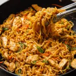 Peanut Chilli Noodles with Chicken Recipe