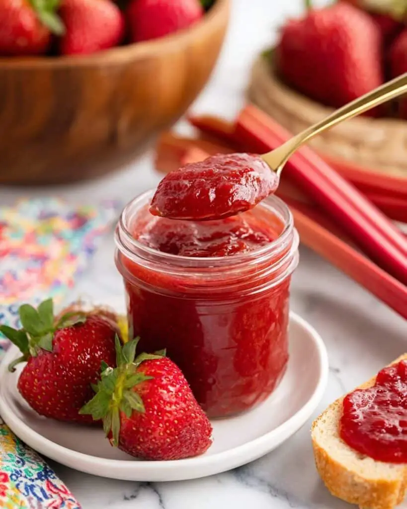 Strawberry Rhubarb Preserves Recipe