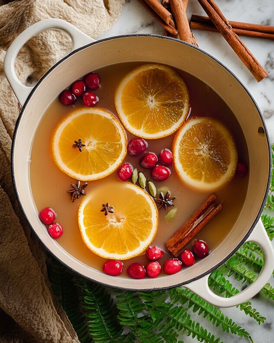 A clear glass cup filled with light brown tea is placed on a white marbled surface. Around the cup, there are three small whole orange tangerines, several thin orange peels curved in different shapes, a few dark brown cinnamon sticks, and some star anise and cloves scattered. The cup handle is on the left side, and soft sunlight casts gentle shadows on the surface. The overall scene feels warm and cozy. photo taken with an iphone --ar 4:5 --v 7