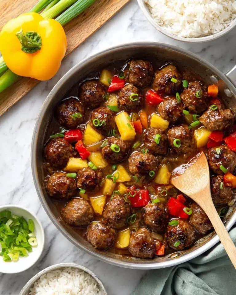 Sweet and Sour Meatballs and Peppers Recipe