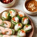 Shrimp Summer Rolls with Vietnamese Peanut and Nuoc Cham Sauces Recipe