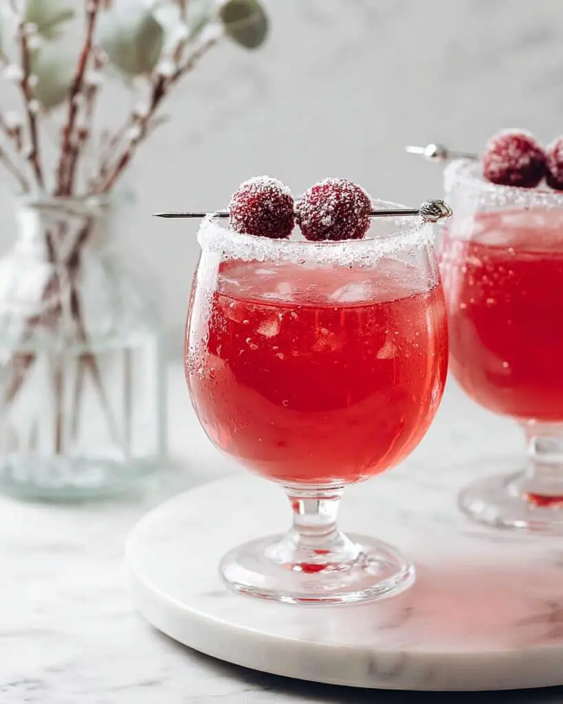 Sparkling Cranberry Mocktail Recipe