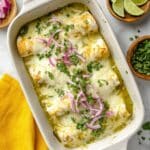 Green Chili Chicken Enchiladas Recipe