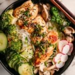 Weeknight Miso Black Cod Rice Noodle Bowls (Air Fryer) Recipe