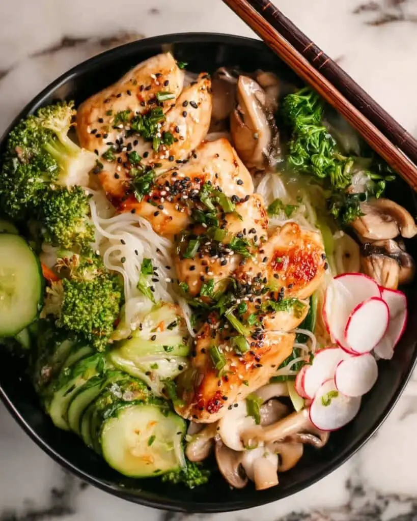 Weeknight Miso Black Cod Rice Noodle Bowls (Air Fryer) Recipe