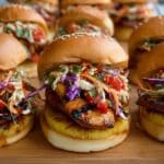 Chicken Teriyaki Sliders with Pickled Asian Slaw Recipe