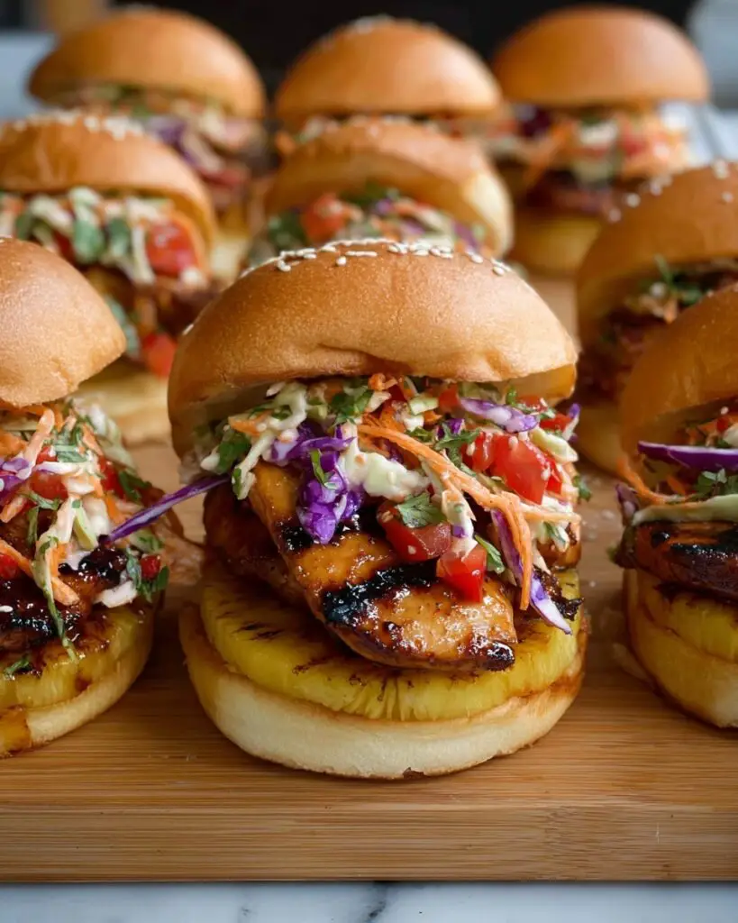 Chicken Teriyaki Sliders with Pickled Asian Slaw Recipe