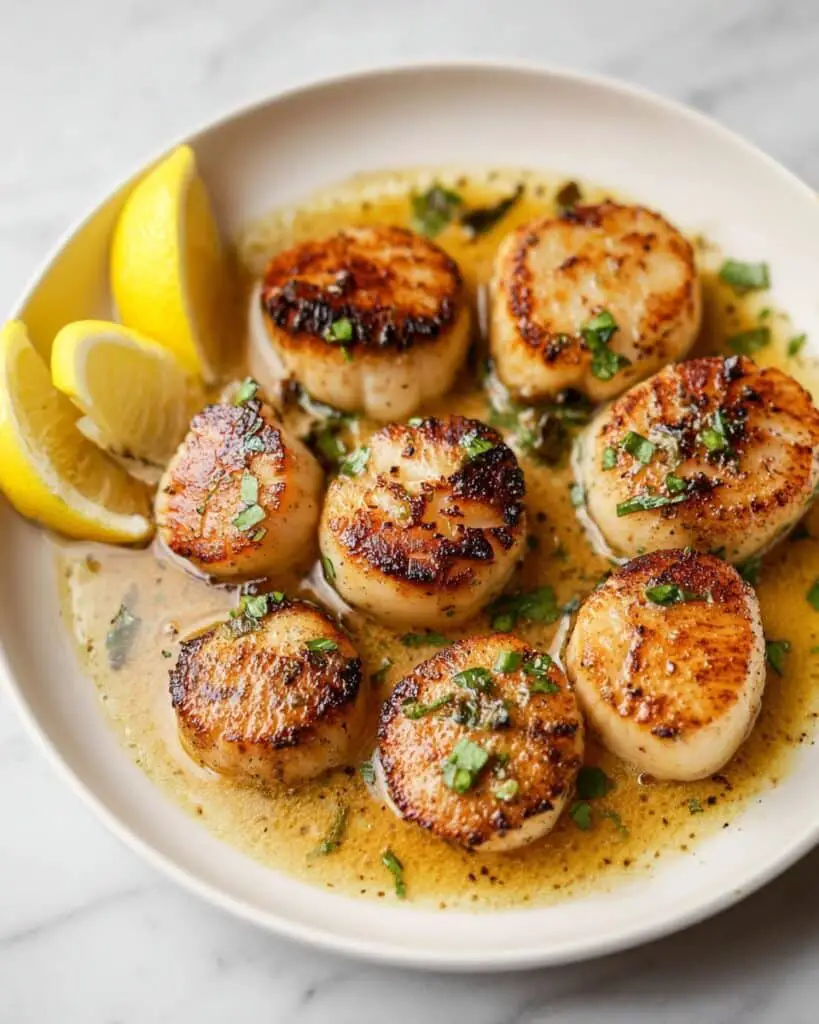 Seared Scallops with Garlic Butter and Lemon Recipe