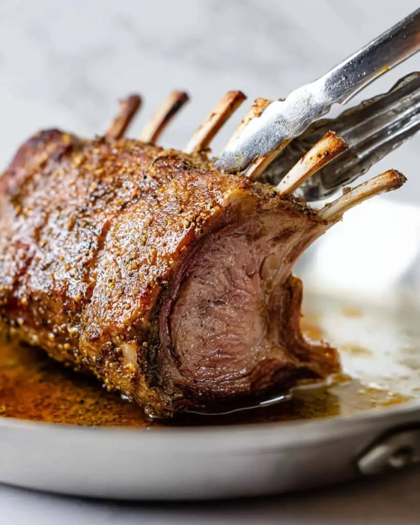 Rack of Lamb with Mushroom Sauce Recipe