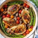 Baked Honey Mustard Chicken with Roasted Vegetables Recipe