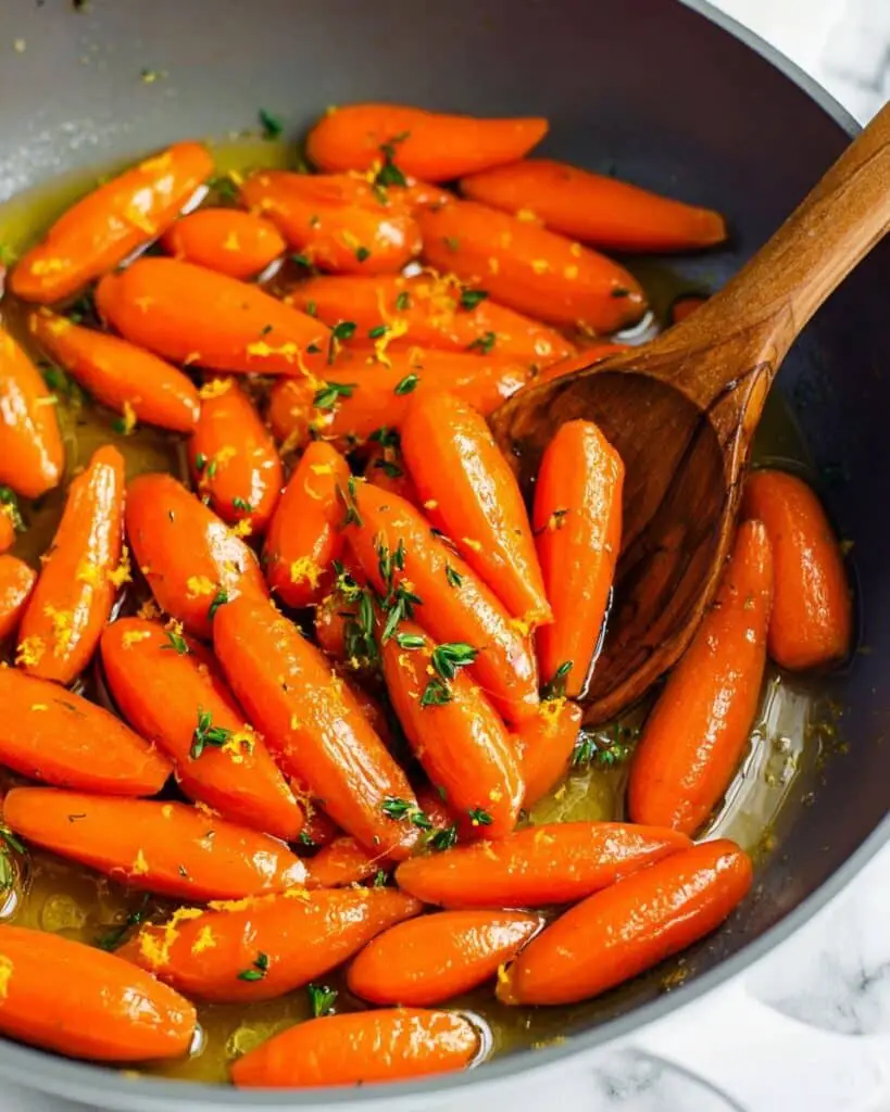 Honey Glazed Carrots with Thyme and Lemon Recipe