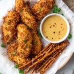 Crispy Pretzel Chicken Tenders with Honey Mustard Sauce Recipe