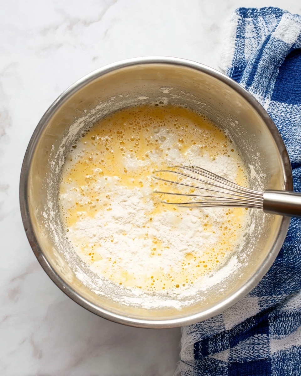 The image shows a close-up of a woman's hand holding a single, thick pancake with a golden-brown top layer and a soft, fluffy light yellow inside. In the background, several more pancakes with similar golden browns tops and soft textures are stacked loosely on a white marbled surface, creating a warm and inviting look. The pancakes show small air bubbles in the batter, indicating lightness and softness. photo taken with an iphone --ar 4:5 --v 7