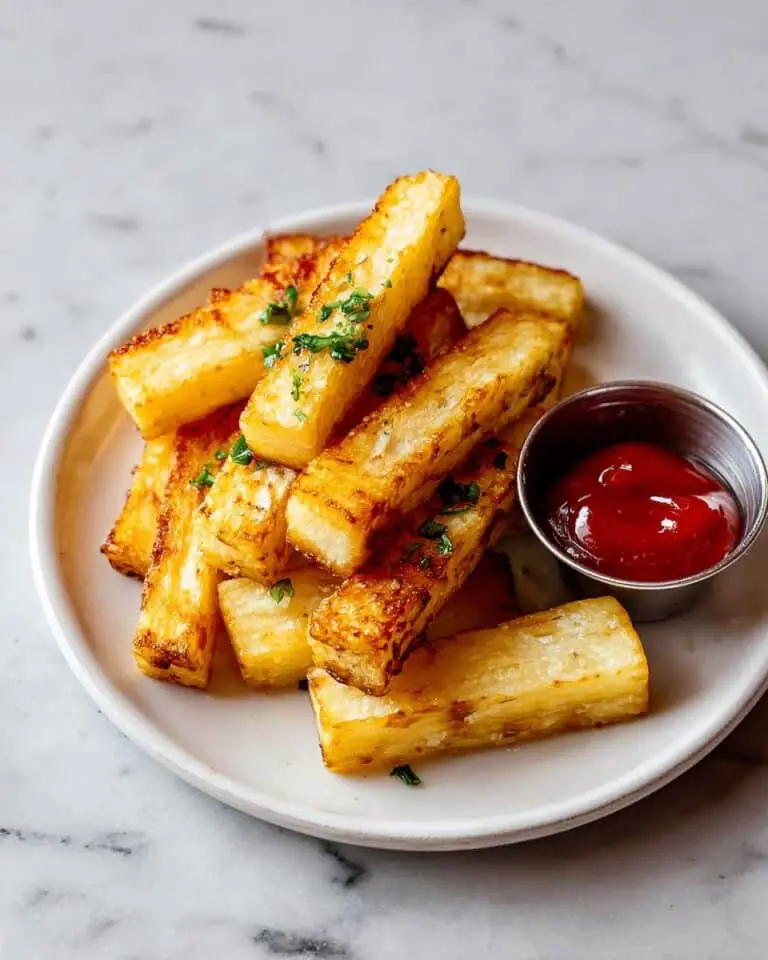 Cassava Fries with Garlic Cilantro Mayo and Crispy Dipping Recipe