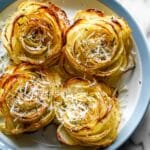 Garlic Parmesan Potato Roses Recipe