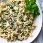 Pasta with Peas, Lemon, Basil, and Mint Recipe